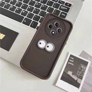 Phone Casing OPPO Reno12 F 5G New 2024 cute big eyes decoration Soft rubber Case OPPO Reno 12f 5g Exquisite phone cover Case