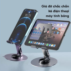 Giá Đỡ Điện Thoại Máy Tính Bảng Xoay 360 Hợp Kim Nhôm Kệ Điện Thoại Xem Phim Livestream