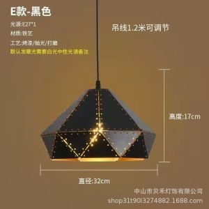 SXH Vintage Industrial Style Pendant Light Unique Single Head Dining Room Light American Minimalist Pot Lid Light Iron Art Bar Counter Light