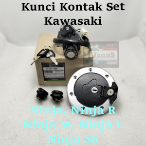 Kunci Kontak + Tutup Tangki KAWASAKI Ninja 150R M L SS 2 TAK Kualitas original Presisi dan Awet Konci Keselamatan Perangkat Pengunci (Bisa Cod)