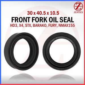 FRONT FORK OIL SEAL 30 x 40.5 x 10.5 / 30*40.5*10.5 FOR HD3 / X4 / STX / BARAKO / FURY / NMAX155 / GS125 / BC175 (92049 - 1049) 1 PC ONLY