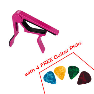Guitar Capo for Guitar Acoustic / Electric / Ukulele + 4 Pick Guitar Accessories Set | Barang Gitar Capo Untuk Akustik / Elektrik / Ukelele Murah