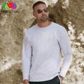 Fruit of the Loom White Classic Comfort Style Long Sleeves Tee 165gsm 100% Cotton. 