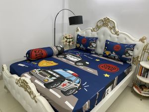 [HCM]Bộ Drap gối  { 4 món} thun Ý 5D Cao Cấp  mát lạnh thấm hút tốt.""