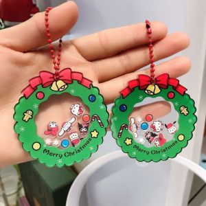 Personalized Acrylic Keychain Custom Shaker Keychain Acrylic Rocker Keychain Bag Pendant Xmas Gift