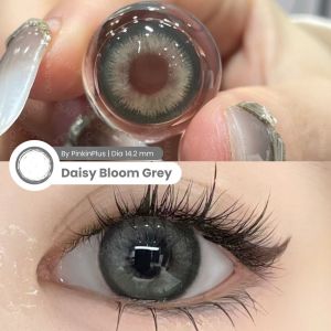 OLALILA Softlens My Daisy Bloom Grey Natural Lens 14.2mm by Pinkin Plus Minus & Normal
