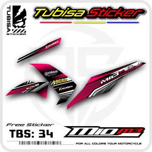 Sticker Striping Variasi Mio M3 - Stiker Striping Motor Mio M3 Desain Racing. TBS.34
