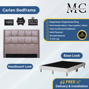 Mattress Concept Carlen Divan Bedframe Pet Friendly Fabric/Faux Leather/Fabric All Size Available