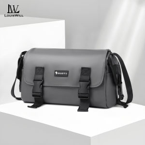 LouisWill Men Shoulder Bags Cross Body Bags Sports Bag Waterproof Fashion Bag Super Large Capacity Simple Casual Sport Street Bag for Student Teenager