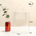 VINTLOOK Túi nhựa PVC trong suốt có quai xách dành cho quà tặng, đồ ăn nhẹ và đồ uống - Có thể in logo tùy chỉnh. 