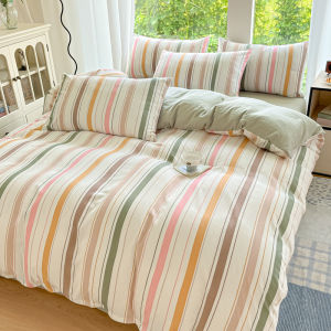 1pcs Classic Stripe Duvet Cover Soft Skin-friendly Single Double Quilt Covers Comfortable Durable Machine Washable Blanket Cover2026