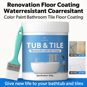 Epoxy Tile Paint Environmentally Friendly And Odorless Bathroom Wall And Floor Renovation Coating瓷砖改色漆