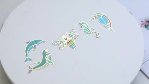 10pcs Suncatcher Parts Colorful Metal Bees Window Hanging Pendant DIY Part Ornament Part Hand-Crafts Gifts