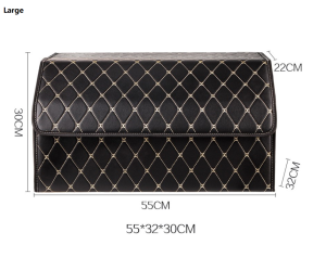 Multi purpose Collapsible Car Trunk Storage Organizer Lid Portable Box Storage Bag Trunk Organizer Leather Folding Auto