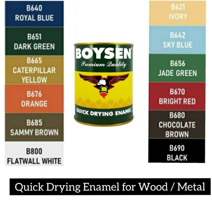 Boysen QDE Quick Dry Enamel for Wood and Metal 1 Liter | Lazada PH