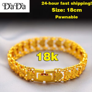 Bracelet Innocence 18k Gold Pawnable Original Lucky Peach Heart Wedding Wedding Couples Jewelry for Men and Women