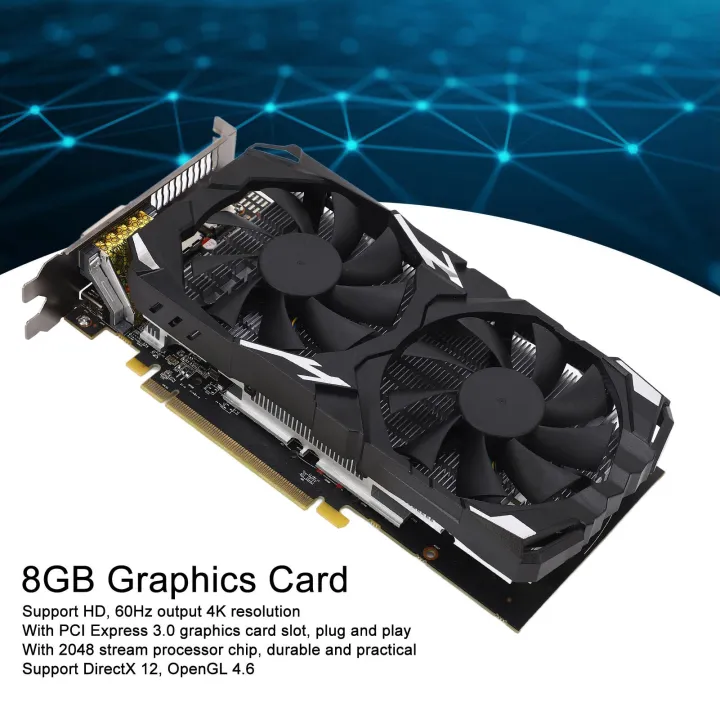 Nannigr%20Zunate%20RX%20580%20Desktop%20Graphics%20Card%20RX%20580%208GB%20GDDR5%20256bit%20PC%20Gaming%20Video%20Card%201244MHz%20Core%2016%20x%20PCI%20Express%203.0%20HDMI%20DVI%208K%20Computer%20RX580%208GB%20Graphics%20Card%20with%20Fan%20-%20Image%202