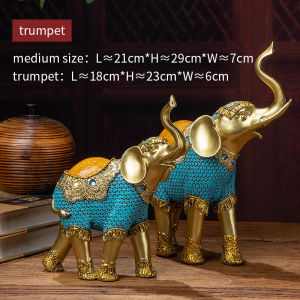 ชิ้นส่วนไทยเรซิ่นตก แต่งบ้านช้างตก แต่งห้องนั่งเล่นงานศิลปะโต๊ะทีวีตั้งโต๊ะสำหรับตก แต่งร้านกาแฟ ชิ้นส่วนกระดาษพับช้างสไตล์ยุโรป