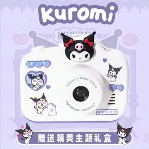 Sanrio Cinnamoroll Kuromi HelloKitty Camera 2000W Hd Pixel Mini Portable Child Built-In Game Music Filter Girl Birthday Gift