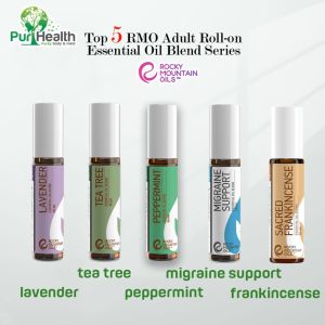 Rocky Mountain Oils Roll On Essential Oil Blend 10mlRMO S.A.F.F.E. PROMISE MIGRAINE SUPPORT (USA) * Pure & Natural*