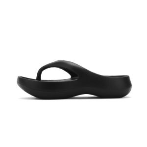 IELGY thick bottom flip-flops womens summer EVA flat bottom electroplated printed cool slippers