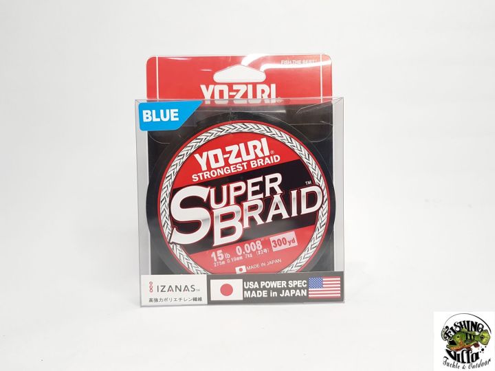 Yo-Zuri Superbraid Blue 300 Yards Braided Fishing Line