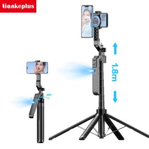 TiankePlus C17 Pro AI Smart Dual-Sided 360° Selfie Stick Compatible with MagSafe with Tripod | Bluetooth Remote | Auto-Tracking for TikTok & Vlogging