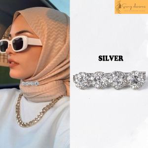 Bros Hijab Malaysia / pashmina / kebaya / gamis / Krudung / Bros Peniti / model bulat empat (C 3111)