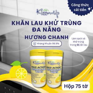 Khăn Lau Khử Trùng Các Bề Mặt Tại Nhà Khăn Ướt Lau Bếp Đa Năng Hiệu Quả Và Tiện Dụng KLEEN-UP