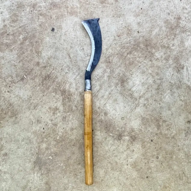 ขอหวดเหล็กแหนบ มีดอีโต้ด้ามยาว สำหรับถางหญ้าป่า