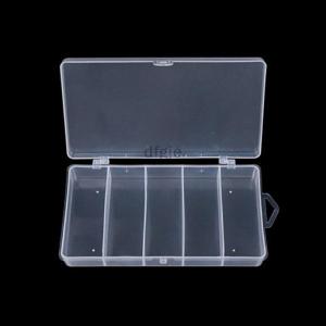 [COD] dfgje 5 Compartments Fishing Tackle Box Storage Case Fly Fishing Lure Spoon Hook Bait Case Boxes Fishing Accessories Tools