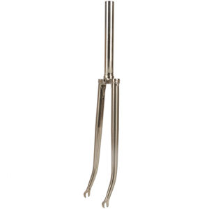 Chromoly เหล็กจักรยานถนน700C แข็งส้อม1 1/8 "28.6มิลลิเมตรคาลิปเปอร์เบรกโครเมี่ยมถนนจักรยานส้อมคลาสสิกเงิน