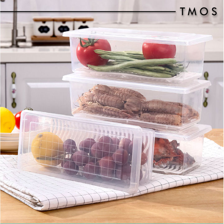 TMOS Fridge Storage Box Food Container With Lid Containers Bekas Peti ...