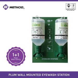 EP4604 Single / Double 0.9% Sodium Chloride PLUM Portable Emergency Safety Bottle Eyewash Open Station