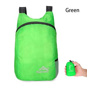 1pc Folding Bag with Package 20L Lightweight Packable Backpack Foldable Ultralight Outdoor Folding Handy Travel Daypack Bag Nano Waterproof Daypack For Men Women