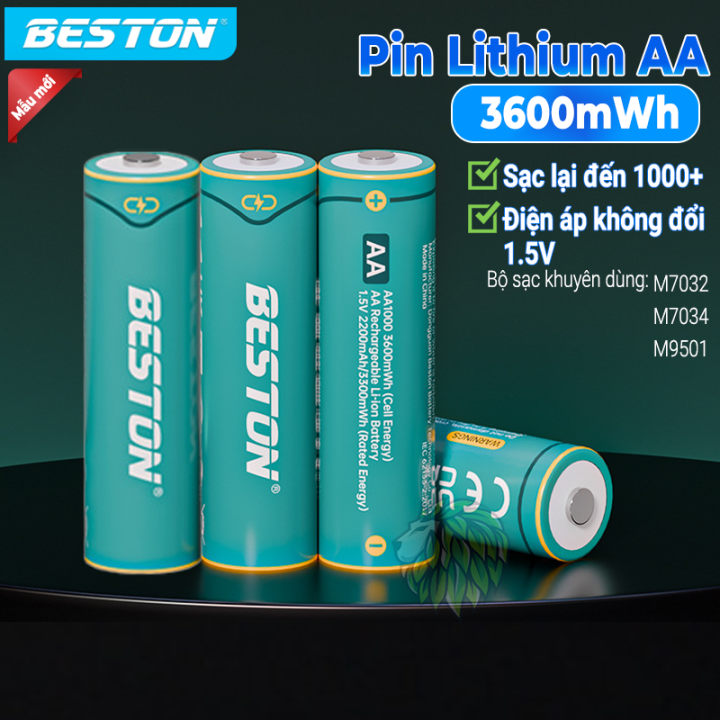 Pin sạc AA 1.5V, dung lượng cao lên đến 3600mWh , Pin 2A lithium dùng cho micro không dây, điều khiển tivi, đồ chơi trẻ em