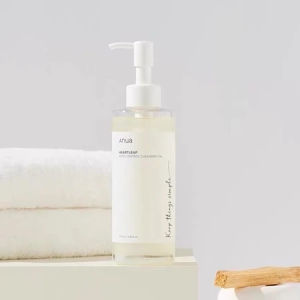 Anua Heartleaf Pore Control Cleansing Oil 200ml – Dissolves Blackheads Sebum & Waterproof Makeup Without Irritation Calms Sensitive Acne-Prone Skin During Cleanse