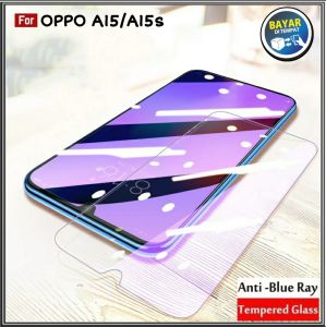 Tempered Glass Blue Light Oppo A78 5G Oppo A15 / A15s Anti Gores Kaca Anti Radiasi UV Blue Ray Screen Protector