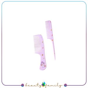 BF-C1021 Sisir Anak Set Isi 2pcs Karakter Kartun Lucu / Sisir Rambut Gagang Plastik 2IN1 / Hair Comb