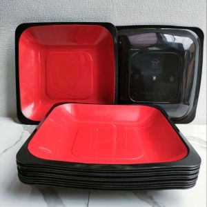 piring makan petak saji multy warna serbaguna gratis 1 sendok