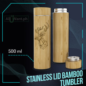 Stainless Lid Bamboo Tumbler 500mL