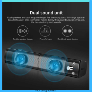 COD SADA Soundbar Desktop Active Speaker HiFi Stereo Heavy Bass V 117 / actve speaker bluetooth system subwofer 12 inch sharp jadul biasa usb polytron mini portable cbox dat dx 15 wifi gmc aktiva 2 pro behringer super full bass suara jernih terbaik