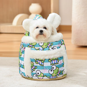 Winter Double Shoulder Pet Backpack Nest Portable Thermal Cat Bag Kitten Cat Nest Small Dog Kennel Pet Nest