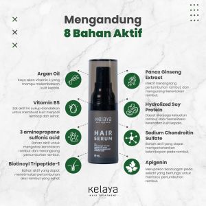 Kelaya Hair Serum 20ml Rambut Rontok Kusut Oil Hair Treatment kepala