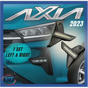 PERODUA AXIA 2023 NEW LED RUNNING DAY LIGHT  FOG LAMP DRL WITH RUNNING TURN SIGNAL