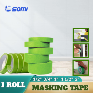 (Per Pcs) Washi Painter Tape Green No Residue 1/2 3/4 1 11/2 2