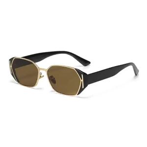 AU2026 New European and American high-end mens sunglasses gold-colored with blue light blocking lenses stylish and fashionable for both men and women