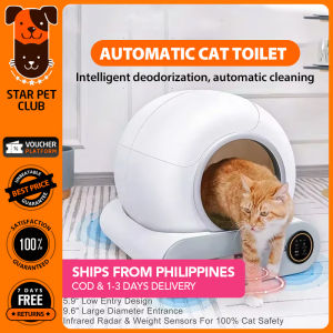 Fully Automatic Self Cleaning Cat Litter Box EnClosed Pet Tray Cat Toilet Smart APP Remote Sand Box Cat Litter Box 65L Large Space