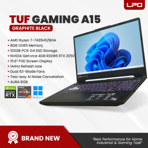 LPO Asus TUF Gaming A15 AMD Ryzen 7-7435HS/BGA 8GB DDR5 512GB PCIE G4 SSD NVIDIA GeForce 4GB RDDR6 RTX 2050 15.6" FHD 144Hz