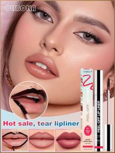 Lip Glaze Delicate Lines Natural Matte Effect Lipstick Long-lasting Moisturizing Colorless Formal Makeup